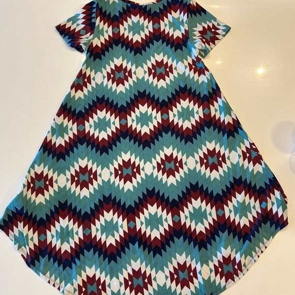 NWOT Lularoe Carly Dress, RARE Navajo Print, XXS - Picture 2 of 6